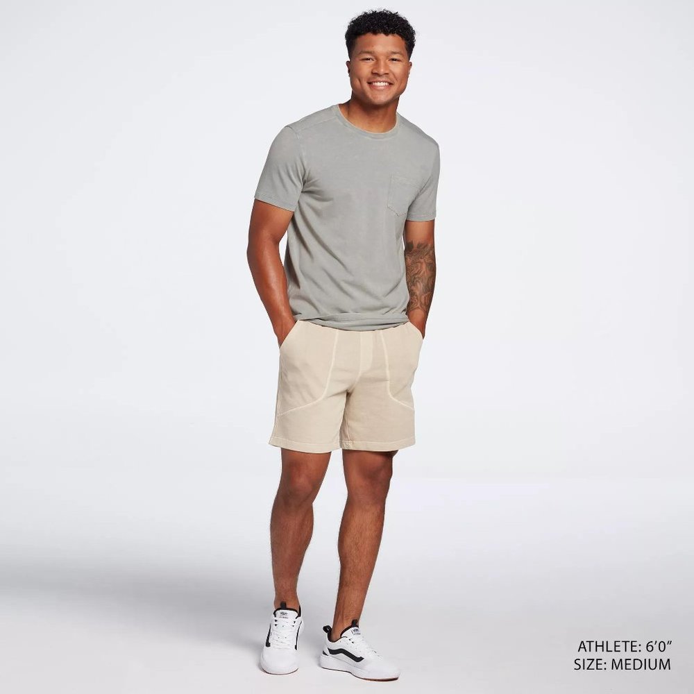 NWT VRST Men's 7'' Washed Twill Terry Short - Picture 4 of 5